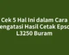 Cek 5 Hal Ini dalam Cara Mengatasi Hasil Cetak Epson L3250 Buram